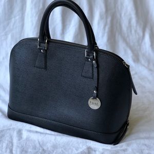 Fiore made in Italy women’s black satchel handbag